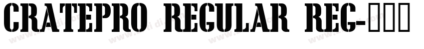 CratePro Regular Reg字体转换